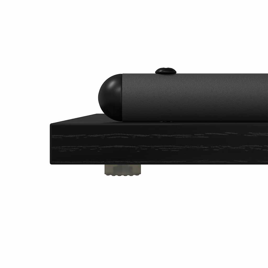 Konsolentisch mit Regal Schwarz Eichen-Optik 101 x 35 x 80,5 cm