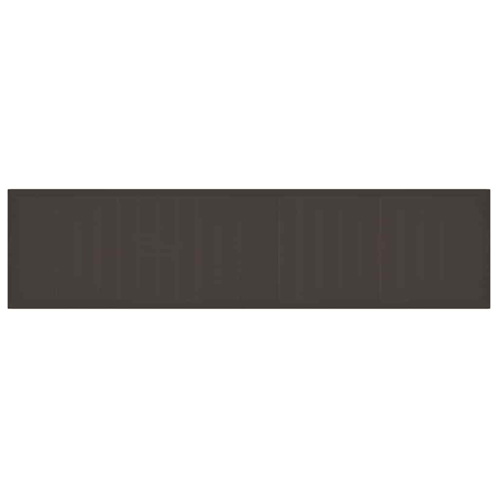 Gartentisch Braun 400 x 100 x 73 cm Poly-Rattan