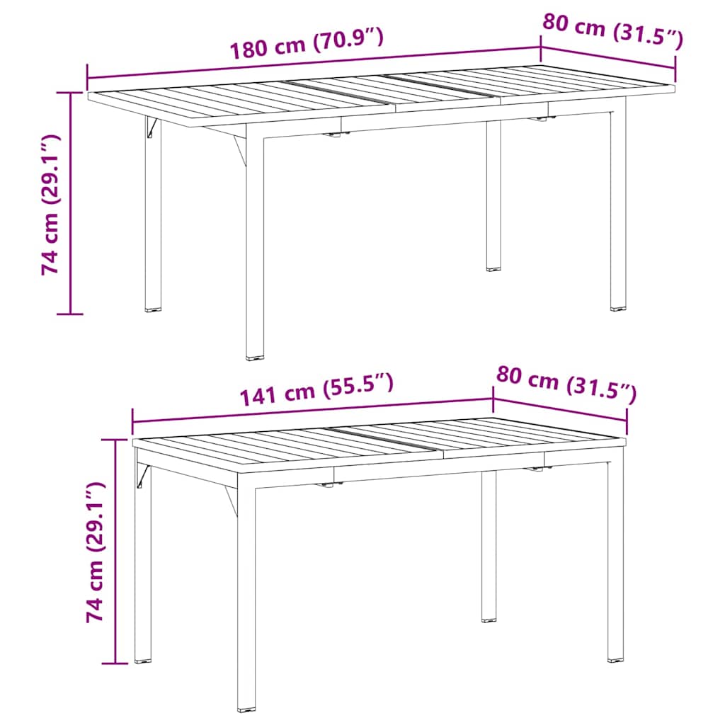 Garten Essgruppe 7 pcs Schwarz Stahl und Poly-Rattan