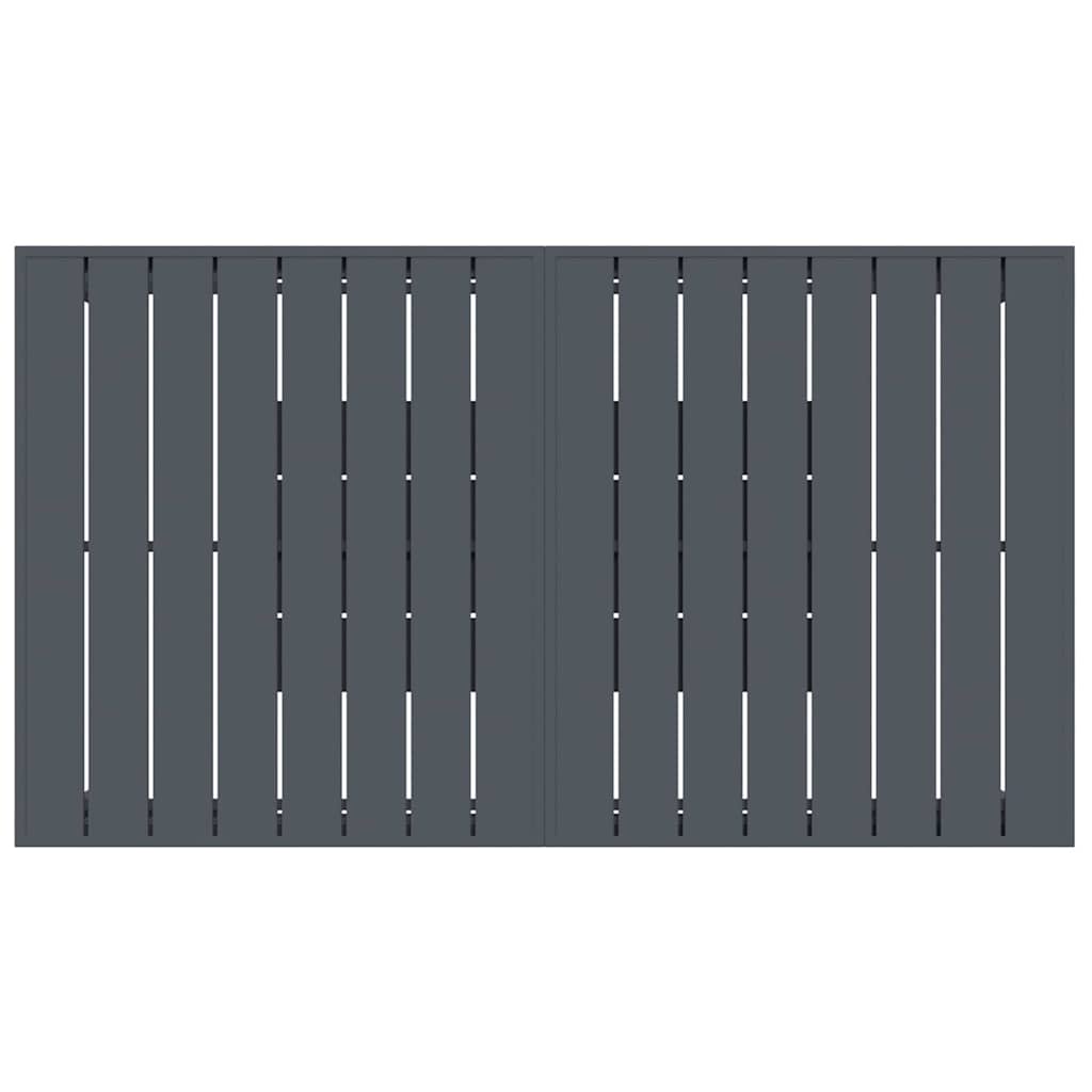 Garten Essgruppe 7 pcs Schwarz Stahl und Poly-Rattan