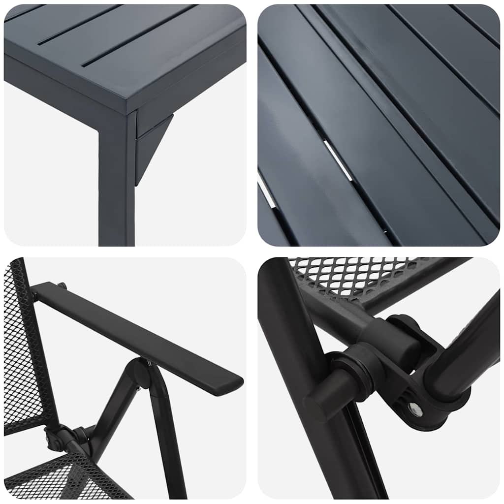 Garten Essgruppe 9 pcs Stahl