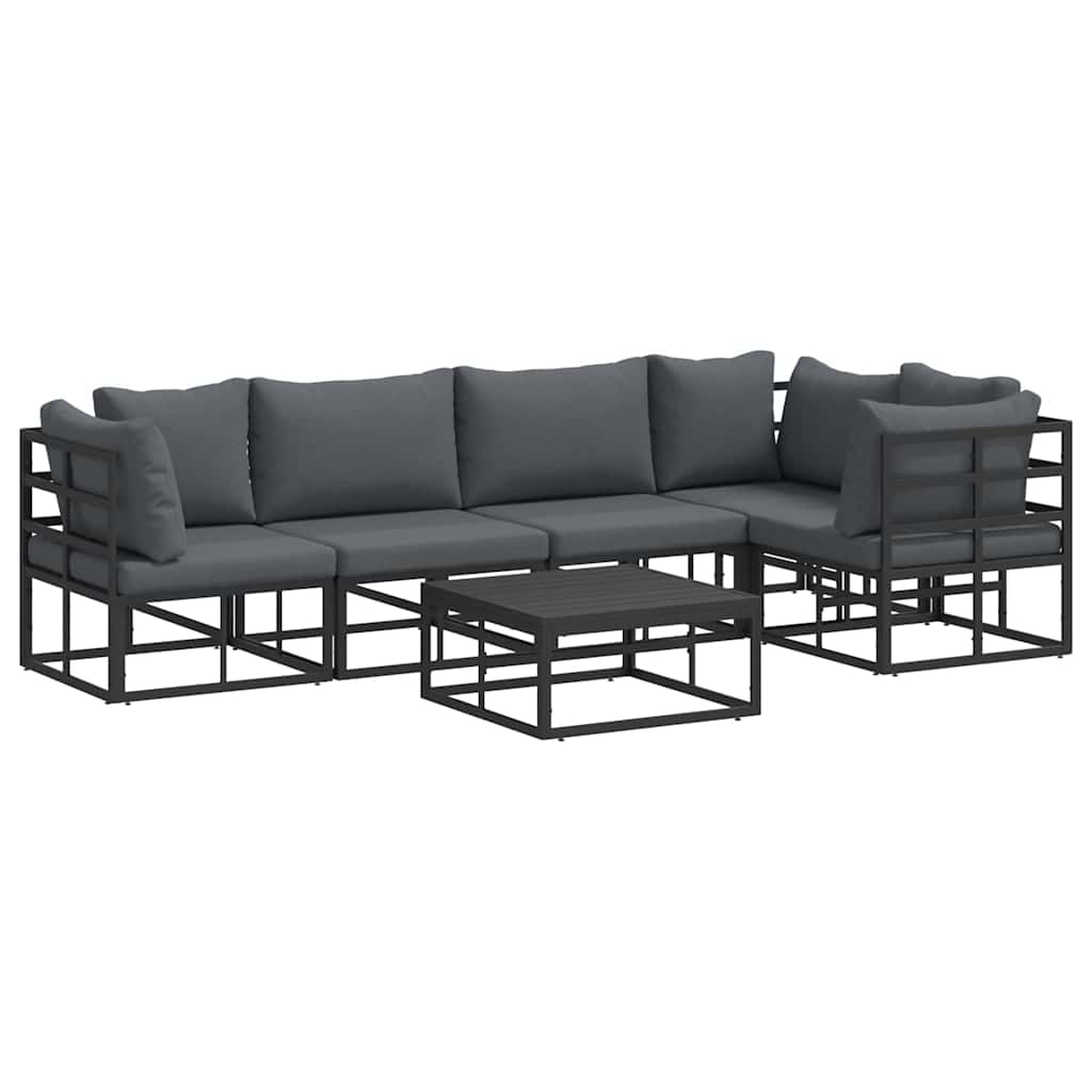 Garten-Sofa-Set mit Kissen 6 pcs