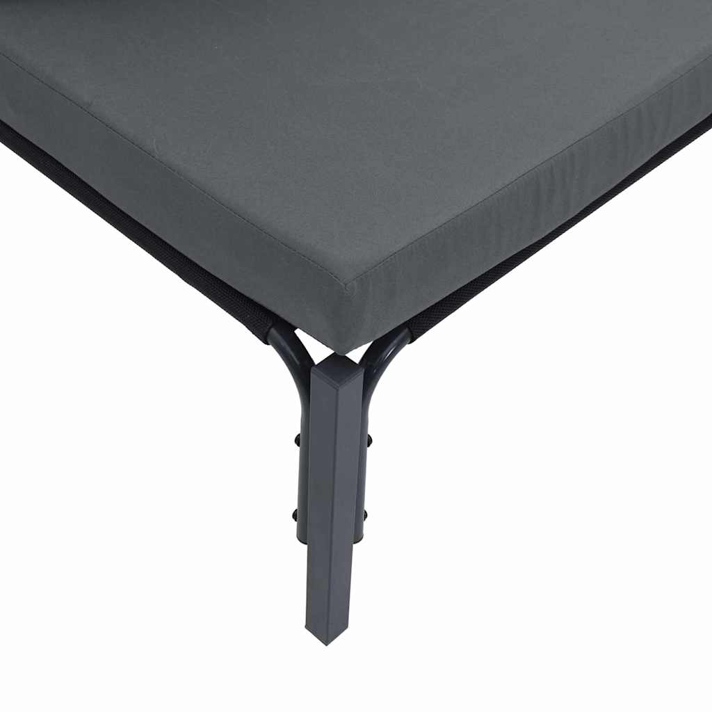 Garten-Sofa-Set 4 pcs Anthrazit Stahl