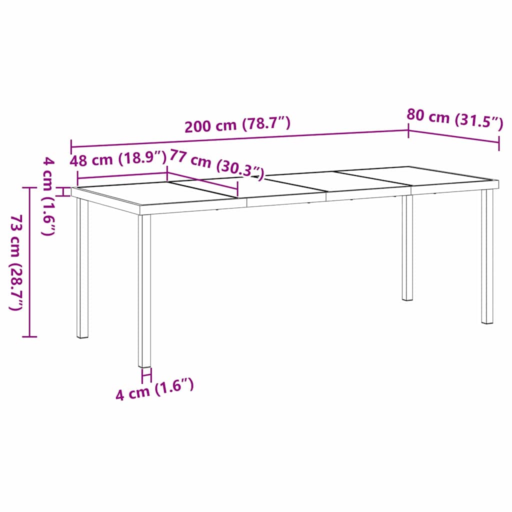 Garten Essgruppe 7 pcs Schwarz PVC-Rattan