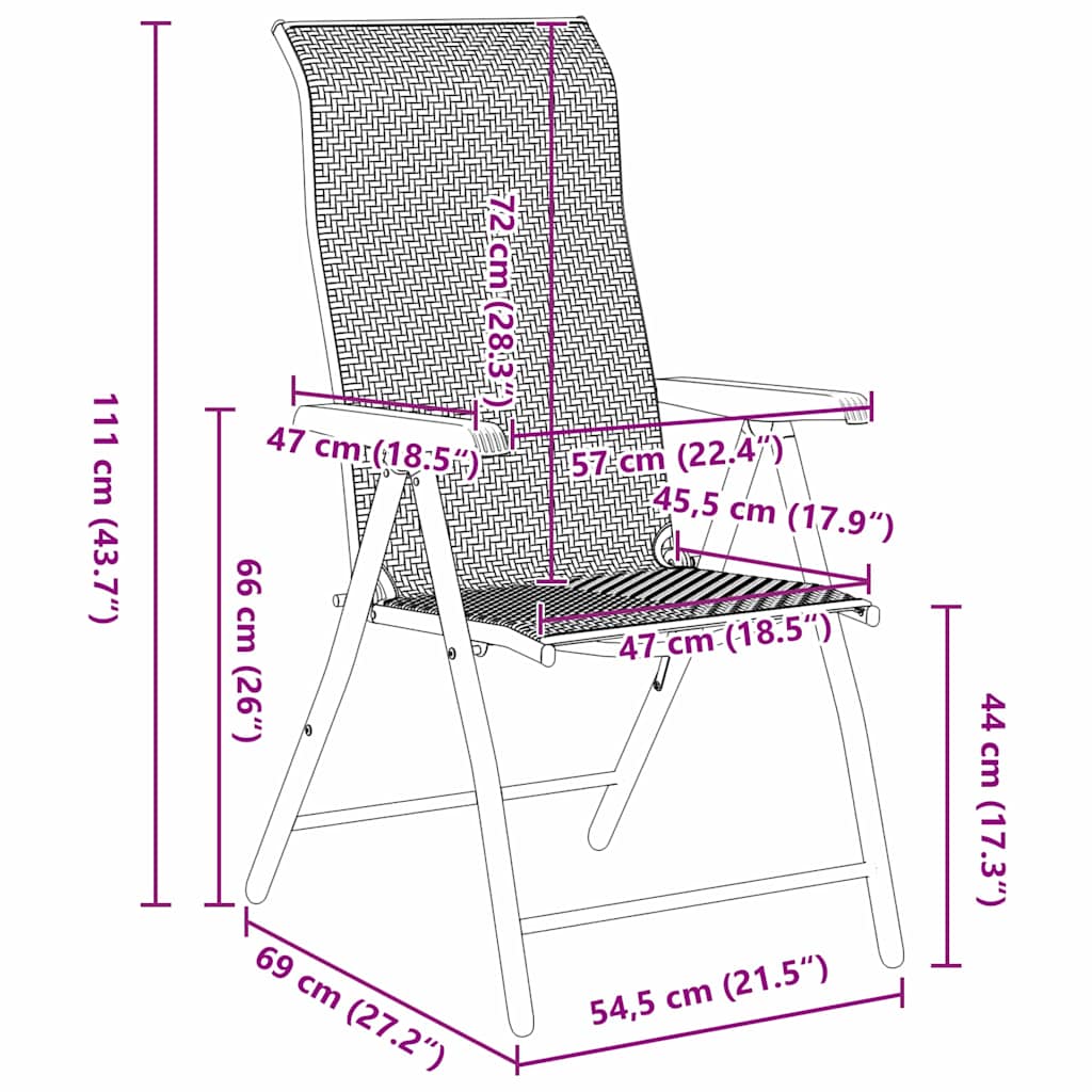Garten Essgruppe 7 pcs Grau Poly Rattan