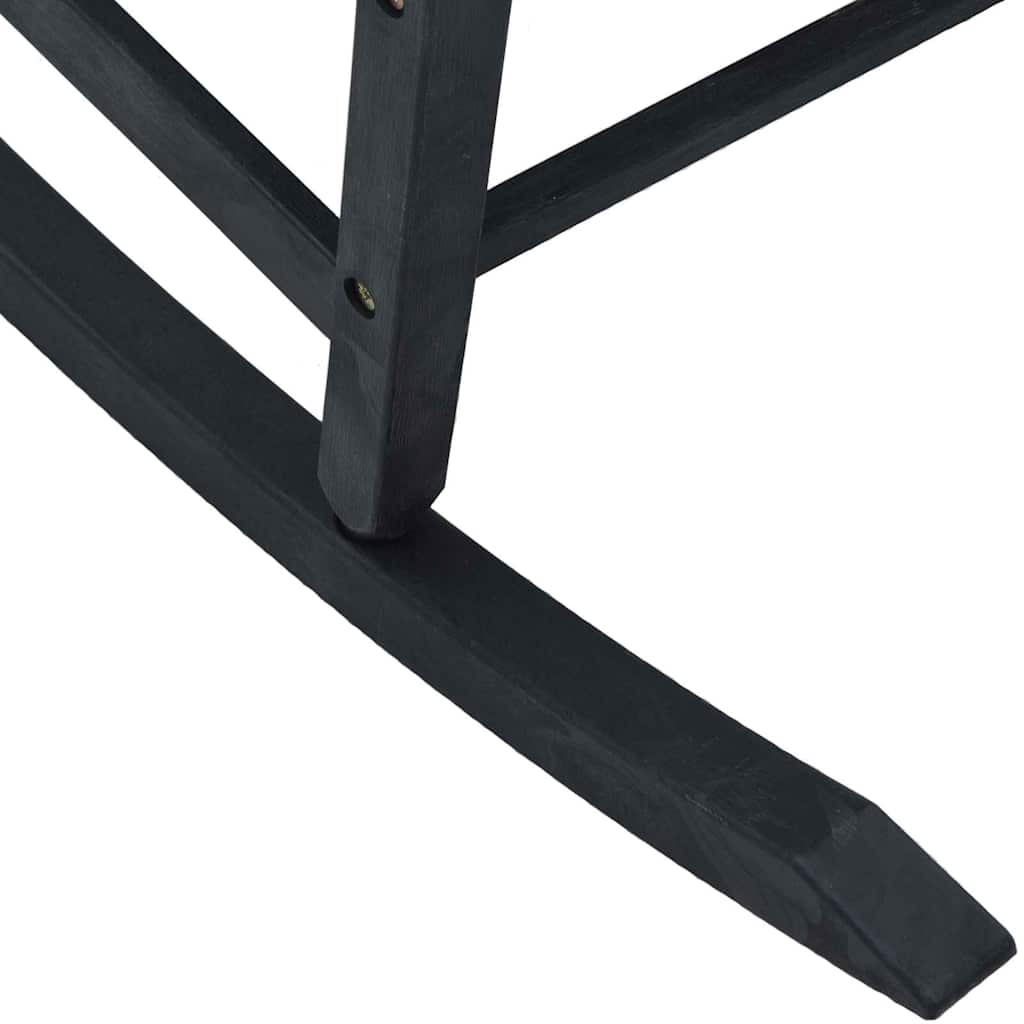 Schaukelstuhl Schwarz 65 x 84 x 114 cm Polyethylen