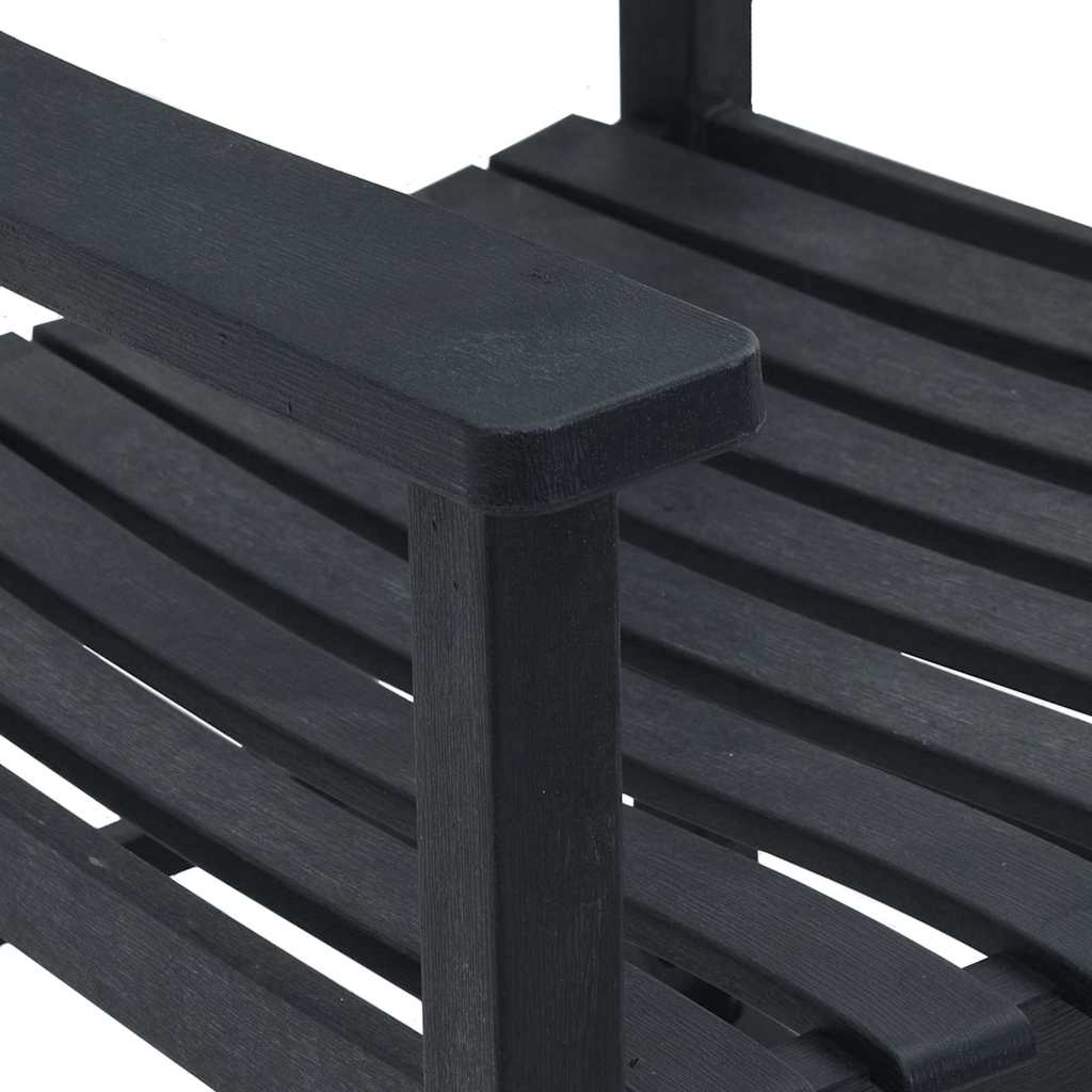 Schaukelstuhl Schwarz 65 x 84 x 114 cm Polyethylen