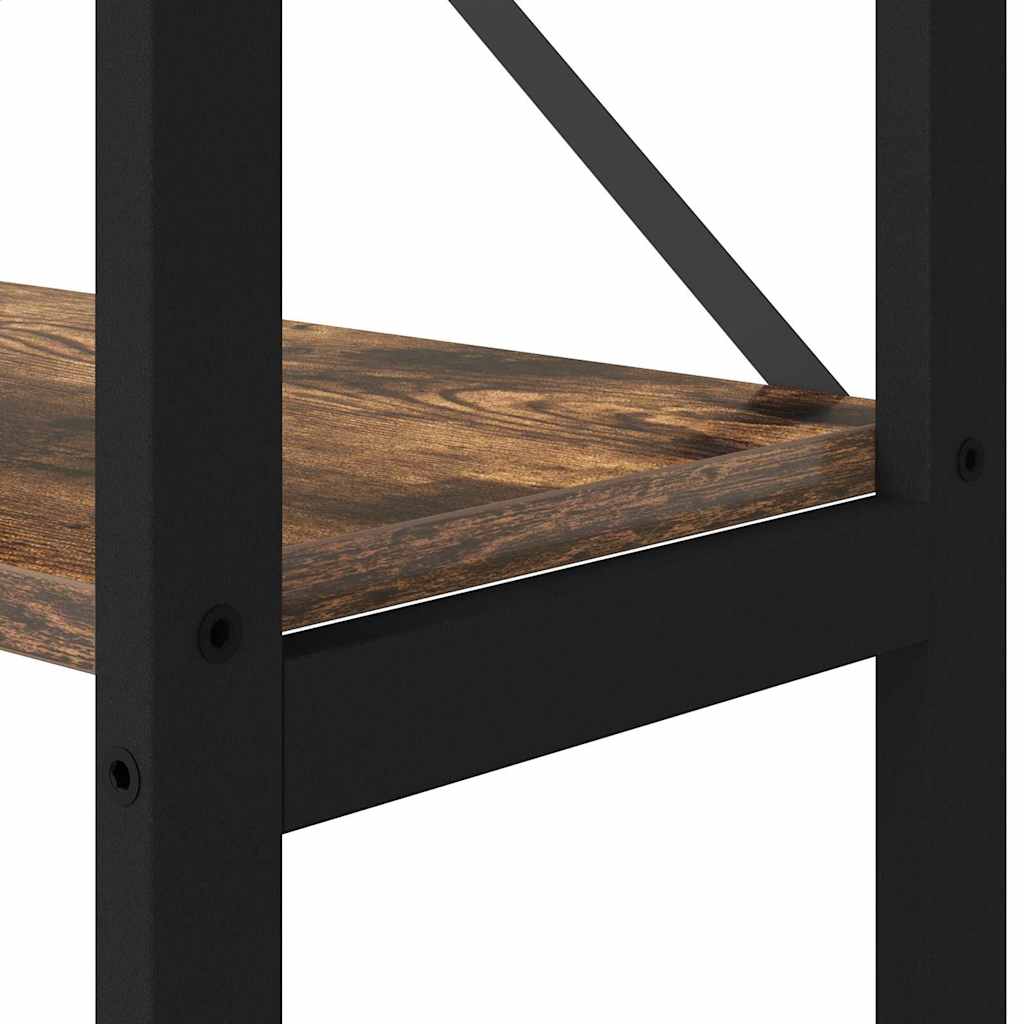 Regal Räuchereiche 156 x 25 x 167.5 cm Holzwerkstoff