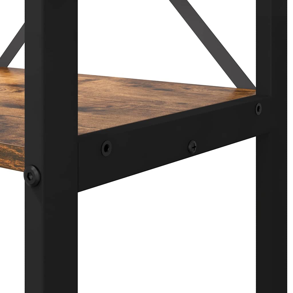 Bücherregal Räuchereiche 60 x 30 x 188 cm Holzwerkstoff