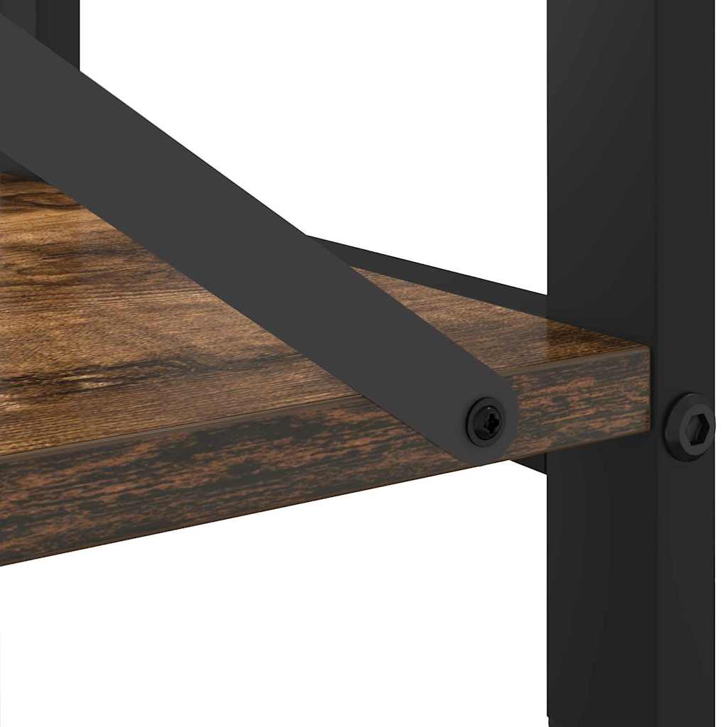 Bücherregal Räuchereiche 80 x 30 x 48,5 cm Holzwerkstoff