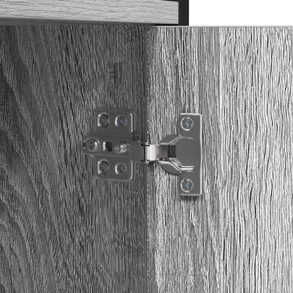 Regal Grau Sonoma 80 x 30 x 155,5 cm Holzwerkstoff