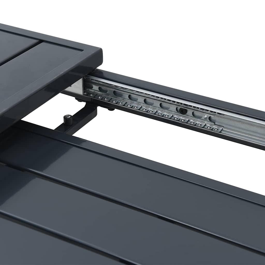 Ausziehtisch 2 pcs Anthrazit 210 x 90 x 73 cm Stahl