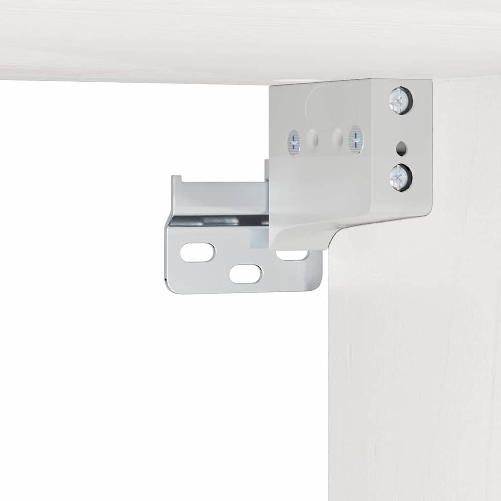 Nachttisch Weiß 50 x 32,5 x 24 cm Massivholz Kiefer