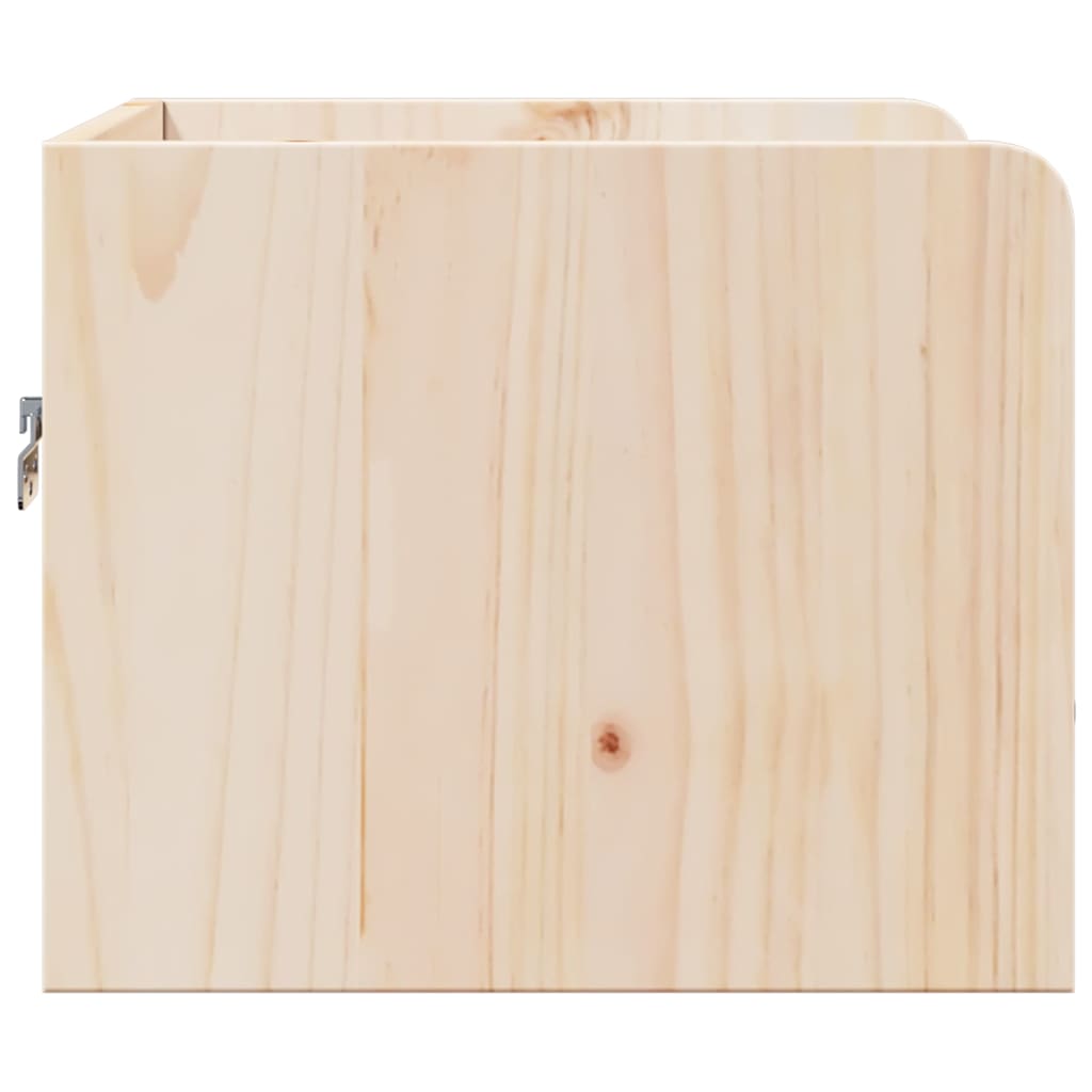 Nachttisch Braun 38 x 36 x 29,5 cm Massivholz Kiefer