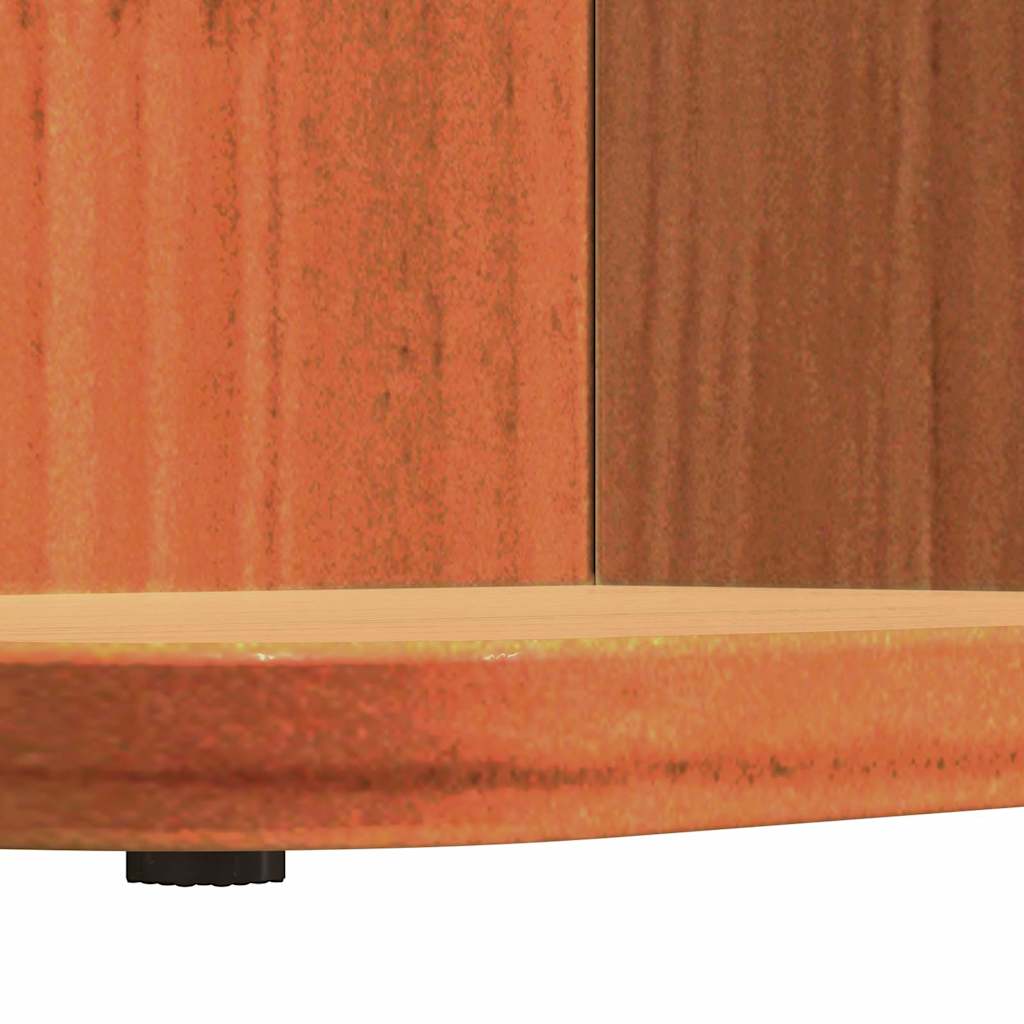 Couchtisch Wachsbraun 80 x 39,5 x 33,5 cm Massivholz Kiefer