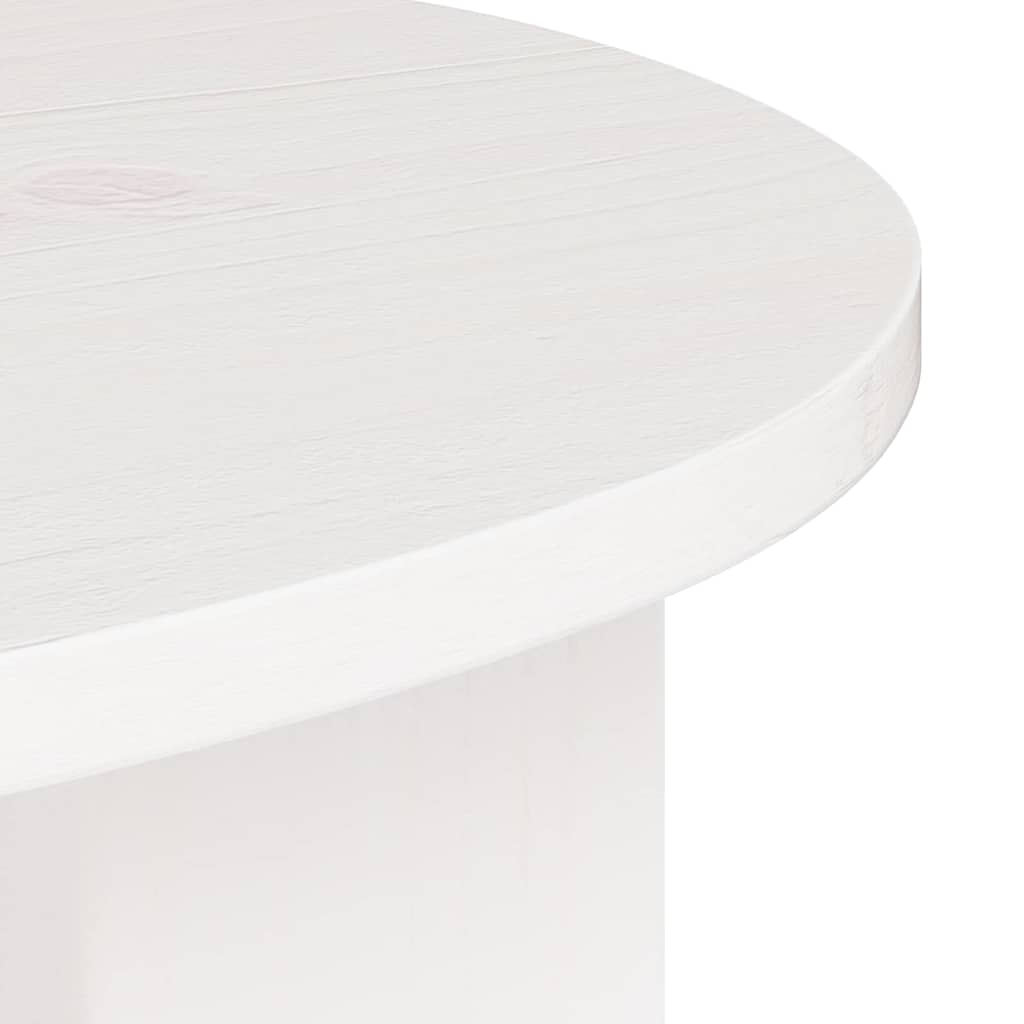 Beistelltisch Weiß 50 x 40 x 50 cm Massivholz Kiefer