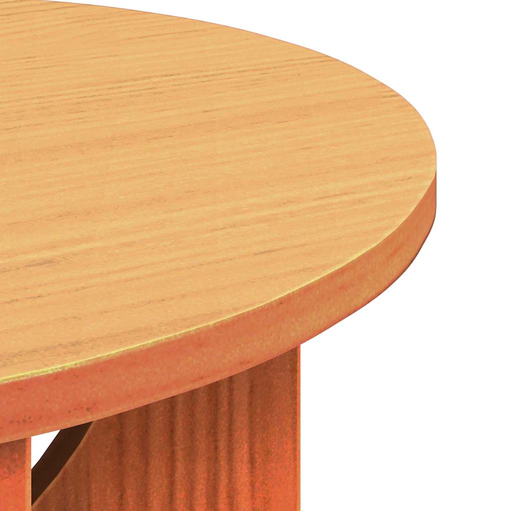 Couchtisch Wachsbraun 50 x 50 x 35 cm Massivholz Kiefer