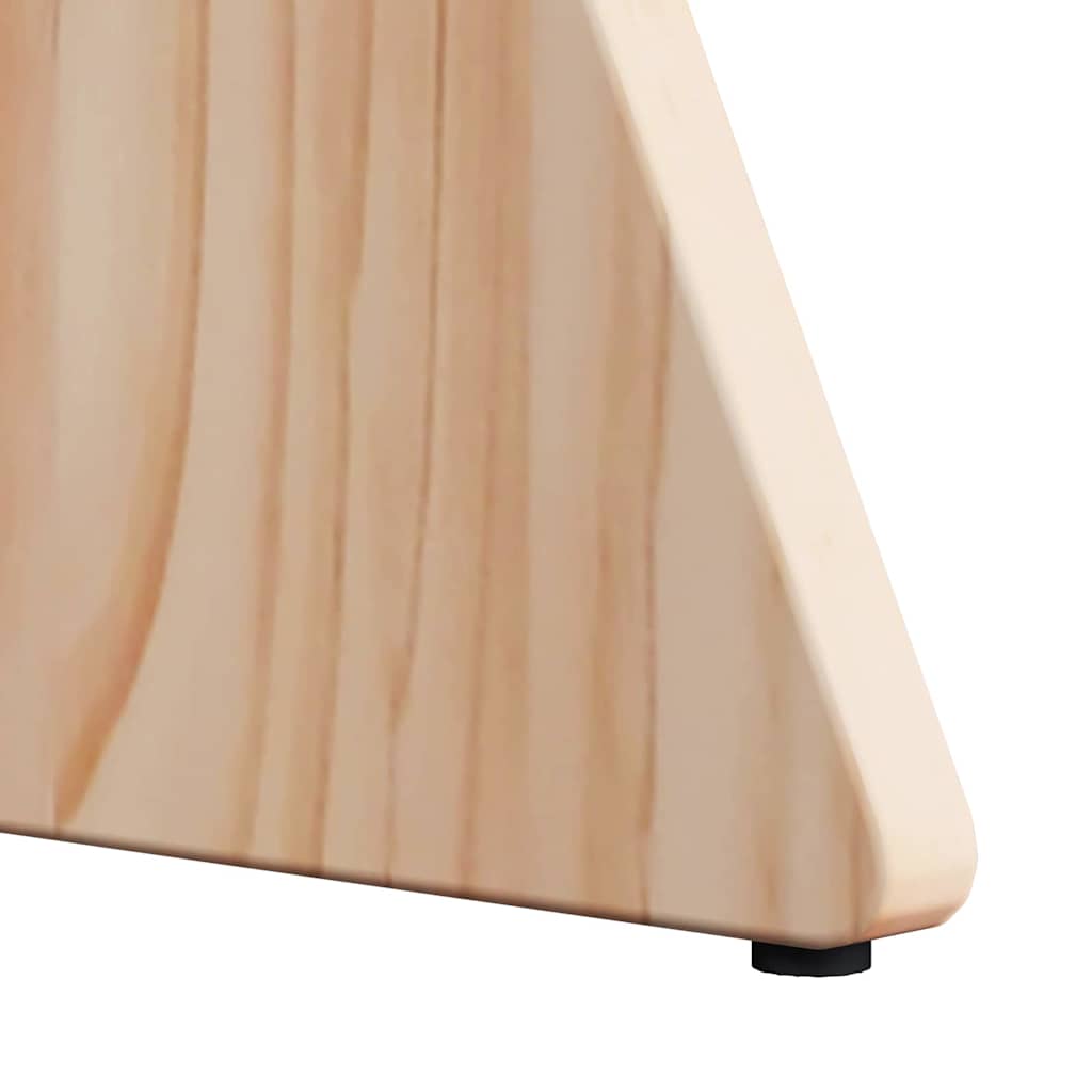 Couchtisch 3 pcs Natur 49 x 49 x 30 cm Massivholz Kiefer