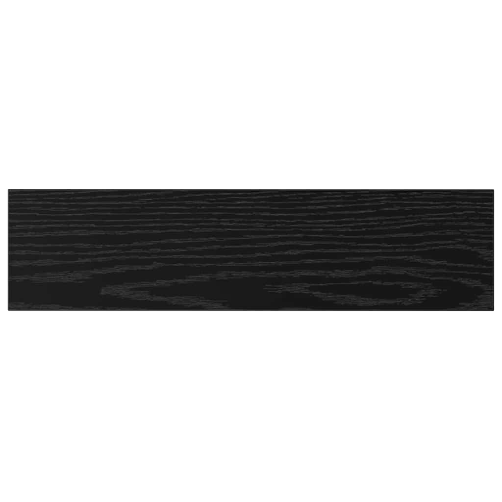 Regalbrett 4 pcs Schwarz 40 x 10 x 1.5 cm Holzwerkstoff