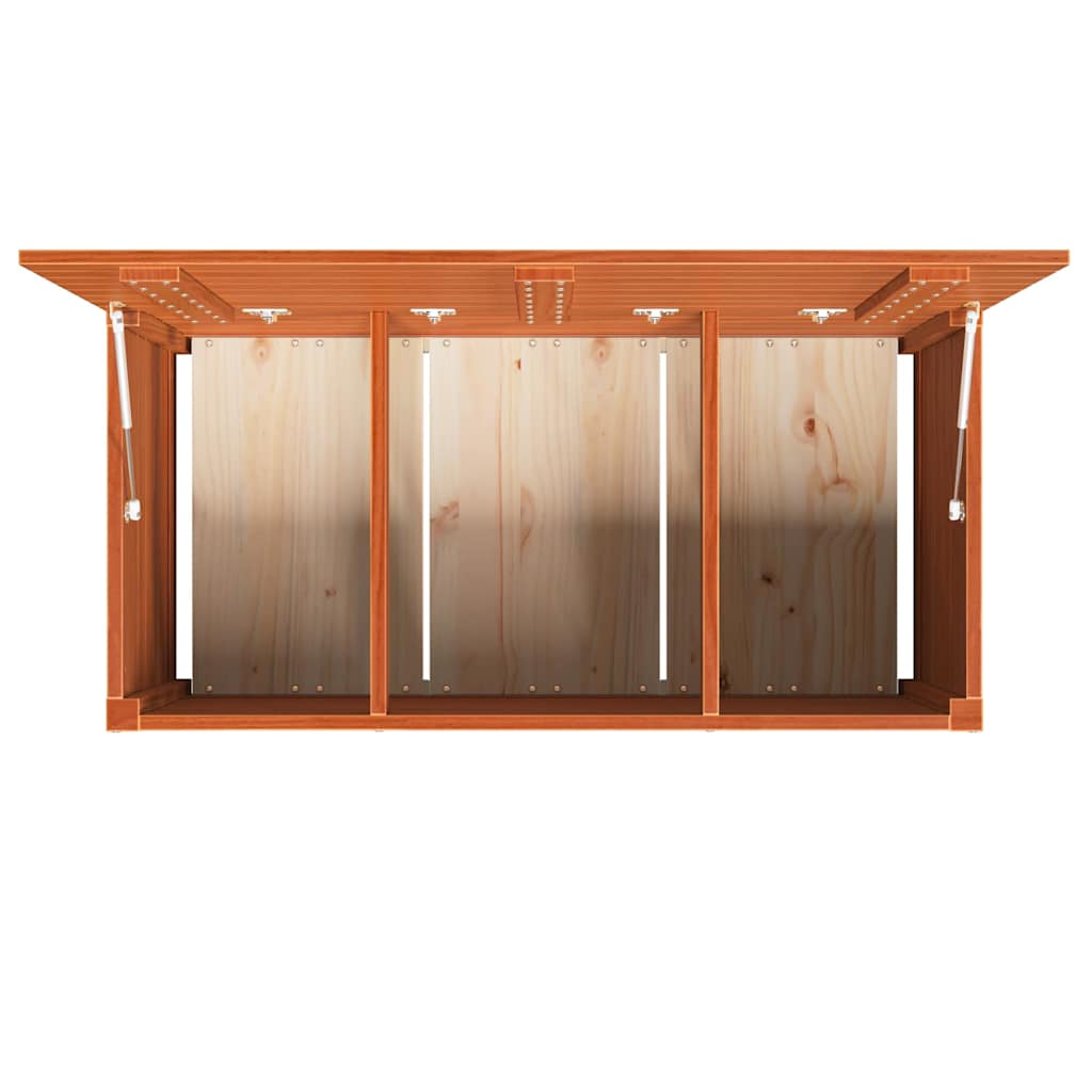 Gartenlagerbox mit Speicher Wachsbraun 101 x 50,5 x 46,5 cm