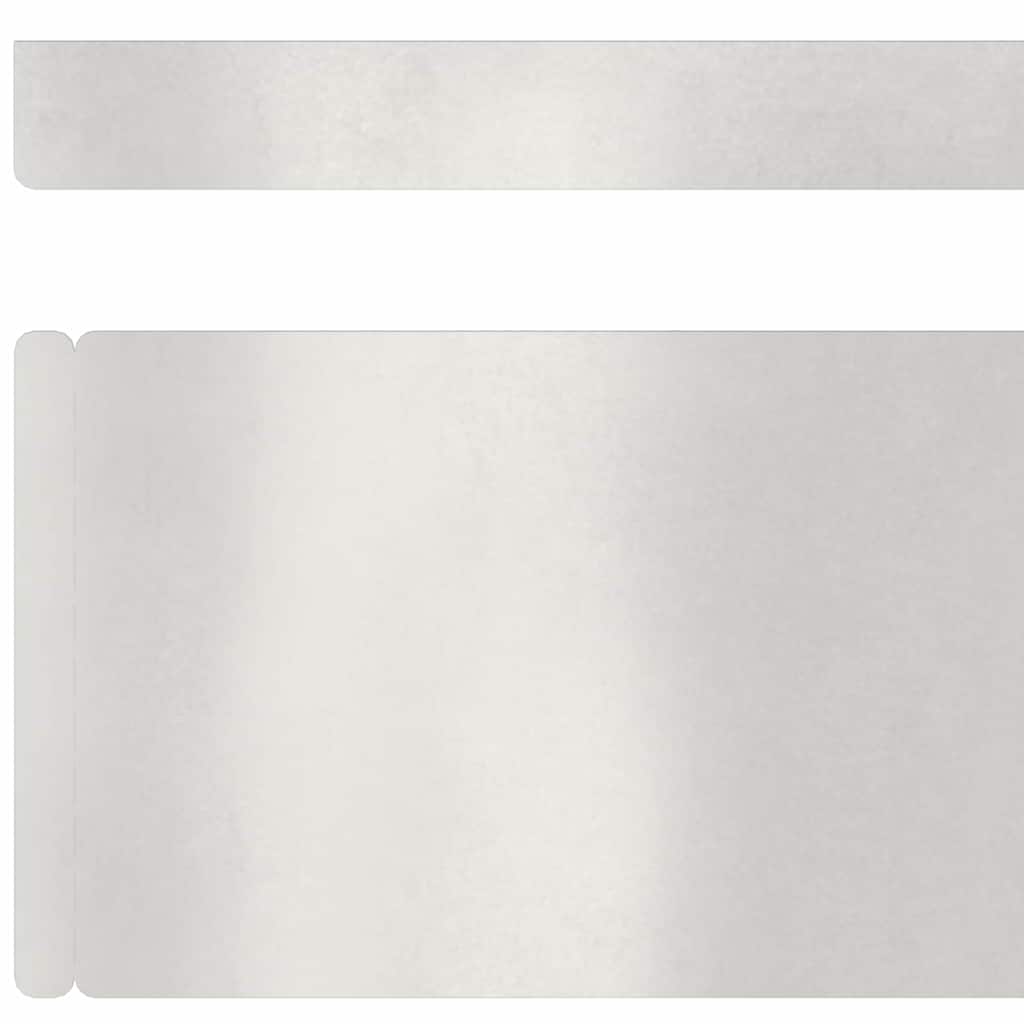 Rasenrand 4 pcs Silber 450 x 10 cm Edelstahl