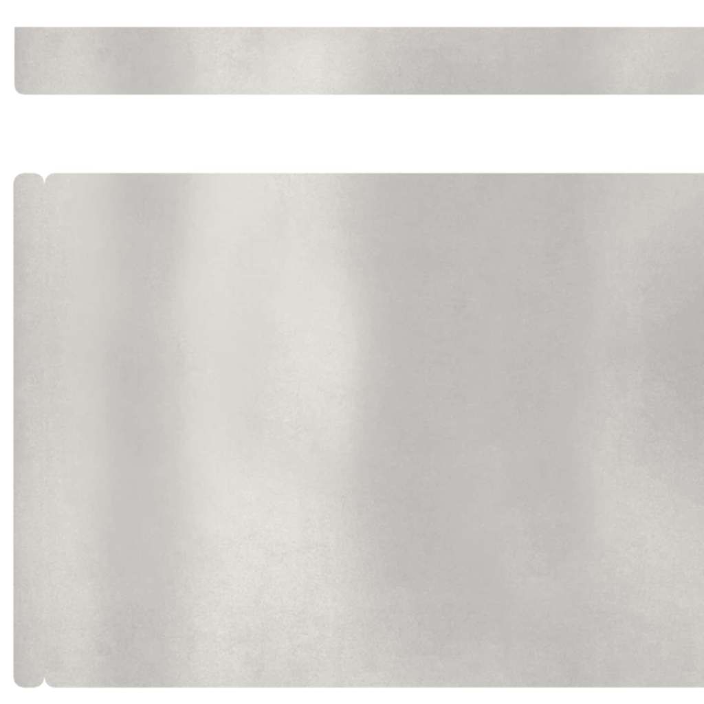 Rasenrand 4 pcs Silber 450 x 15 cm Edelstahl