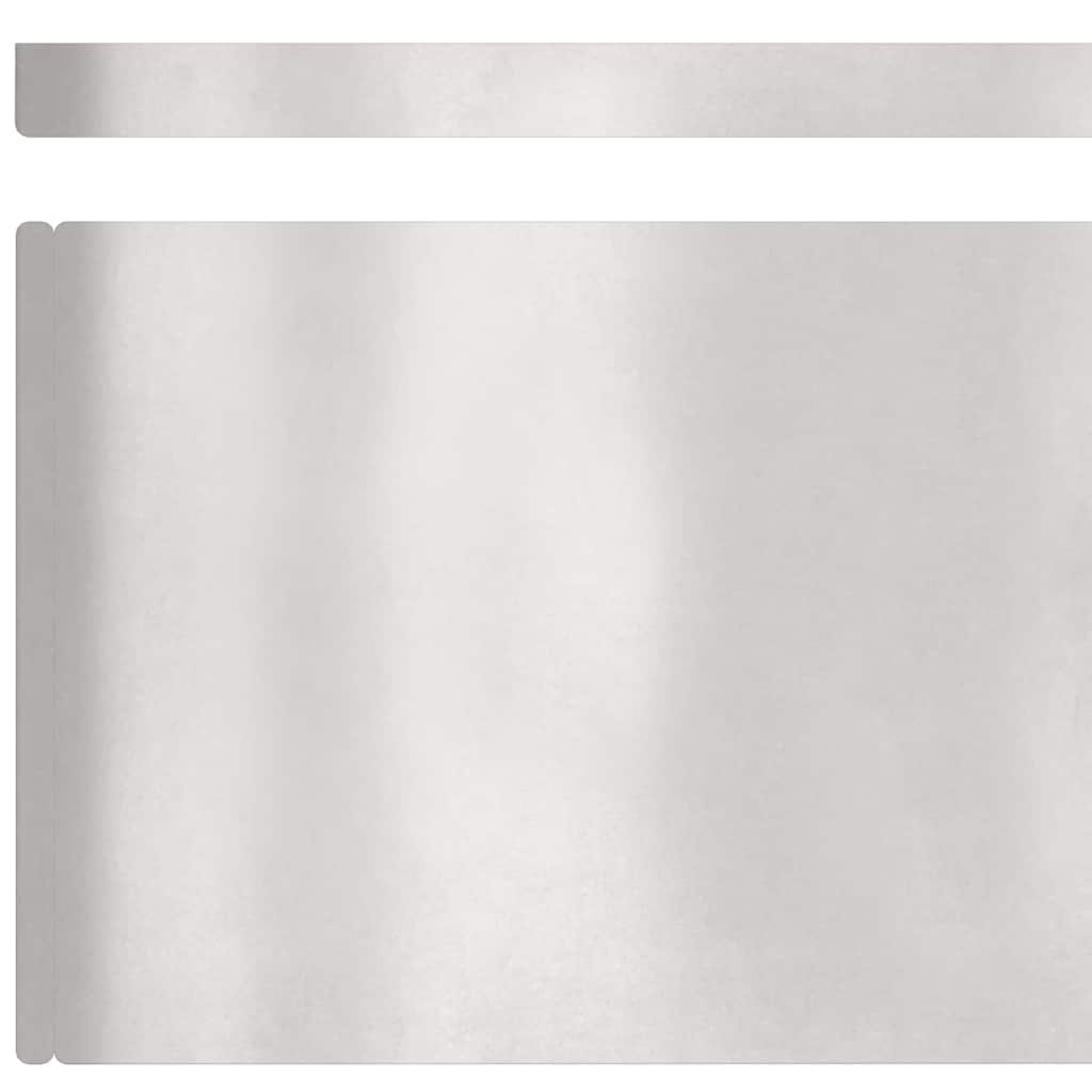 Rasenrand Silber 450 x 20 cm Edelstahl