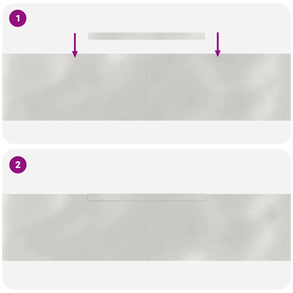 Rasenrand 4 pcs Silber 450 x 20 cm Edelstahl