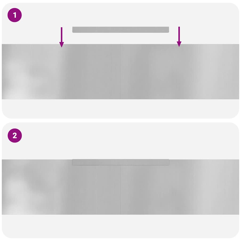 Rasenrand Silber 450 x 20 cm Verzinkter Stahl