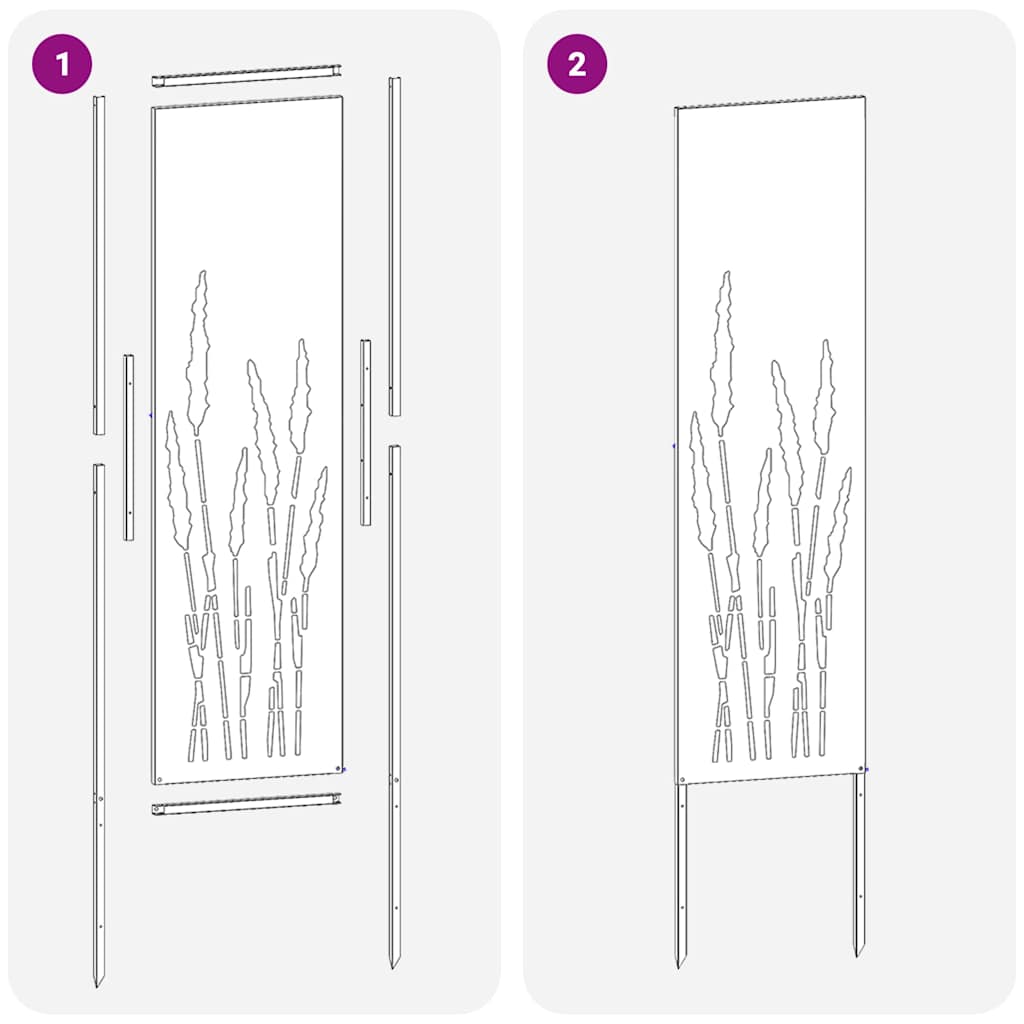 Garten Sichtschutz-Leinwand Olivgrün 32 x 140 cm