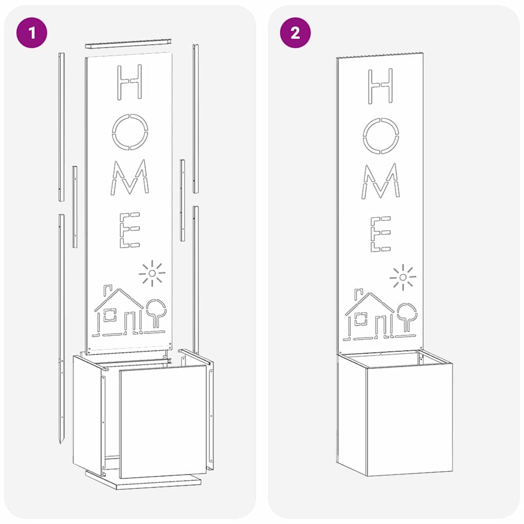 Garten Sichtschutz-Leinwand Anthrazit 32 x 140 cm