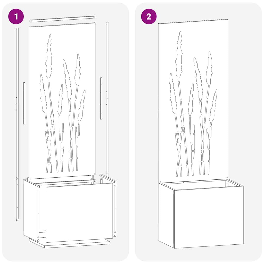 Garten Sichtschutz-Leinwand Weiß 50 x 140 cm