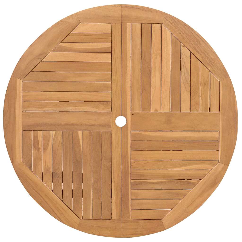 Garten Essgruppe 5 pcs Braun Massivholz Teak