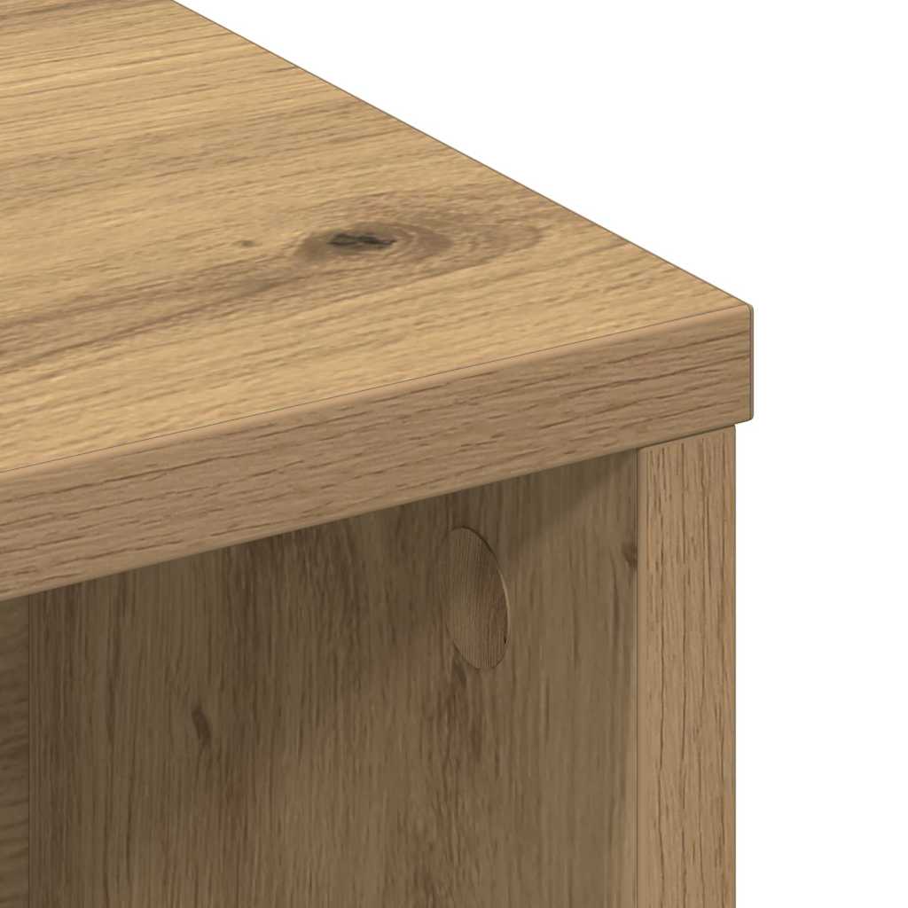 Kopfteil Schrank mit Regal Artisan-Eiche Spanplatte