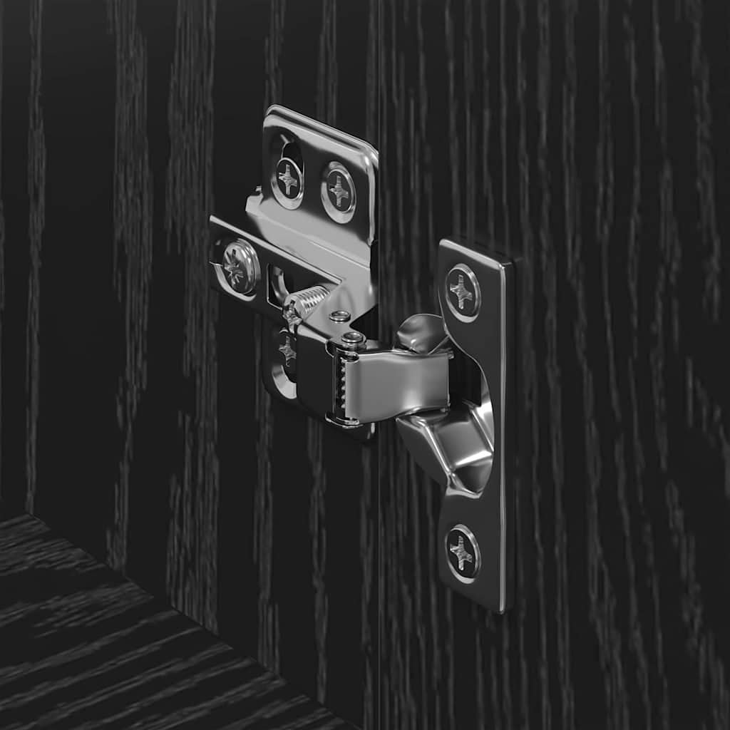 TV-Schränk Schwarz Eichen-Optik 100 x 40 x 45 cm Holzwerkstoff