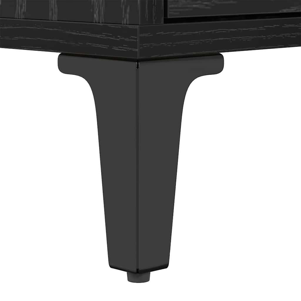 TV-Schränk Schwarz Eichen-Optik 150 x 30 x 44,5 cm