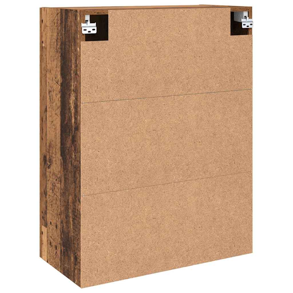 Wandschrank Wandmontiert Braun 69.5 x 34 x 90 cm Holzwerkstoff