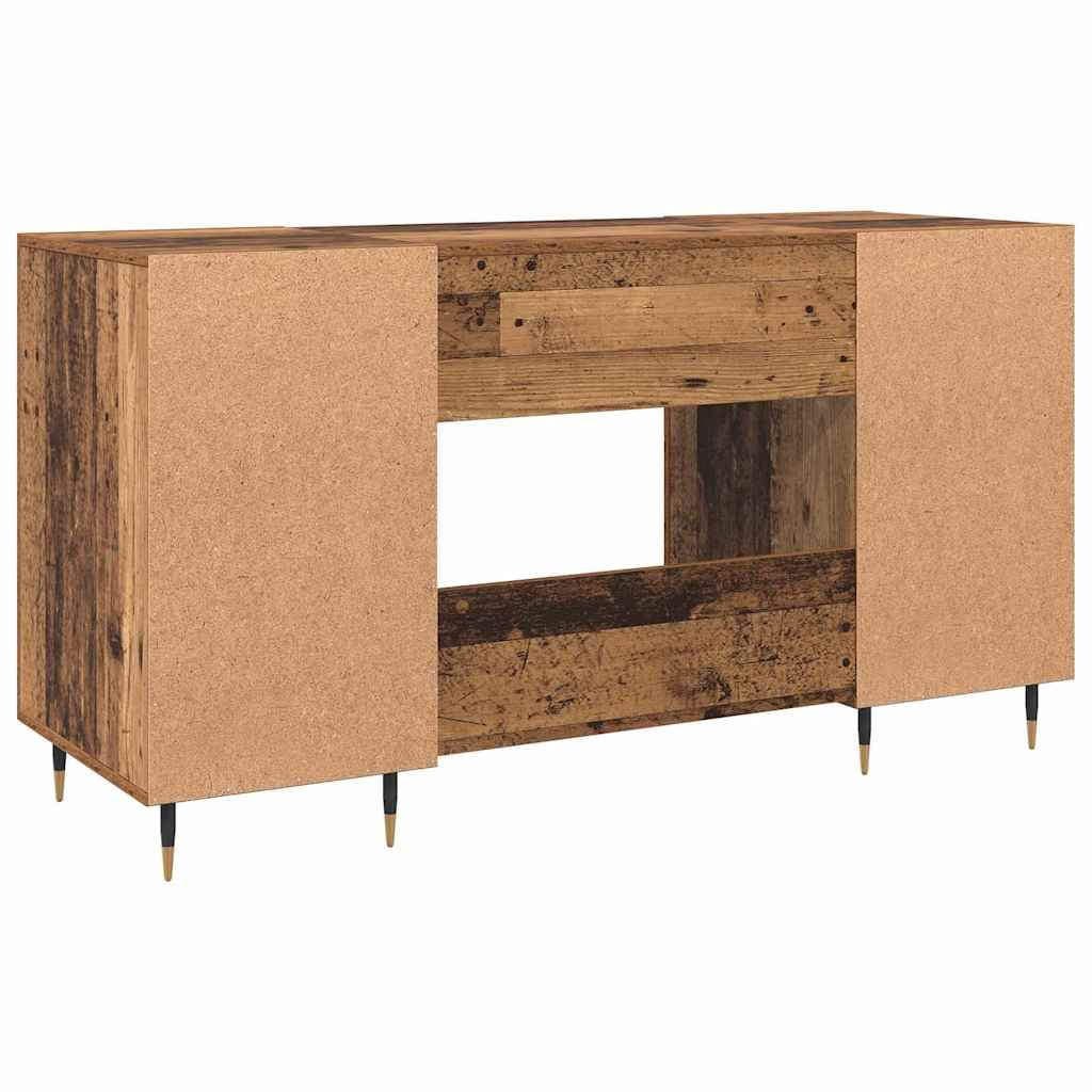 Schreibtisch mit Regal Altholz 140 x 50 x 75 cm Holzwerkstoff
