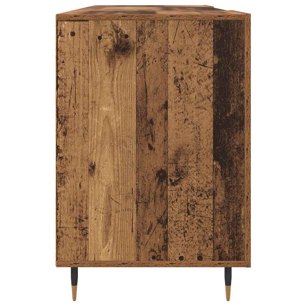 Schreibtisch mit Regal Altholz 140 x 50 x 75 cm Holzwerkstoff