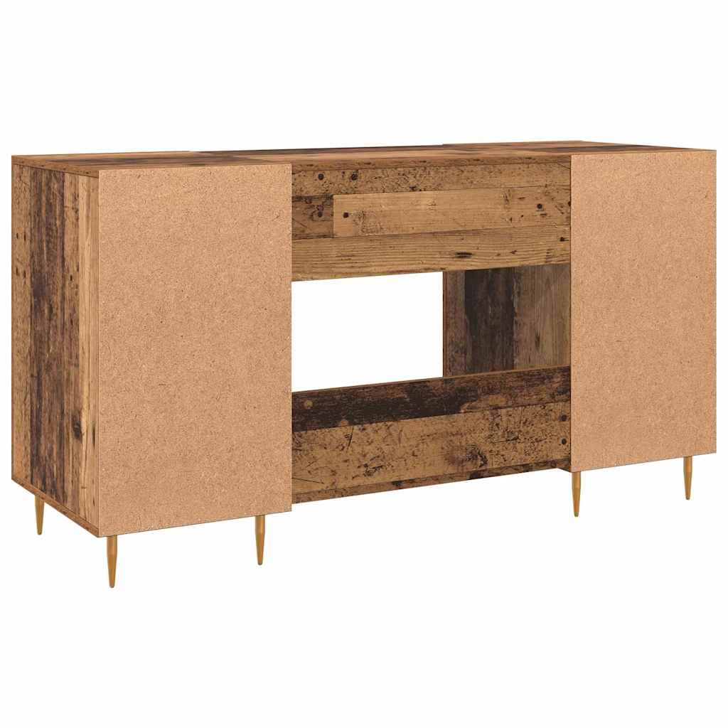 Schreibtisch mit Regal Altholz 140 x 50 x 75 cm Holzwerkstoff