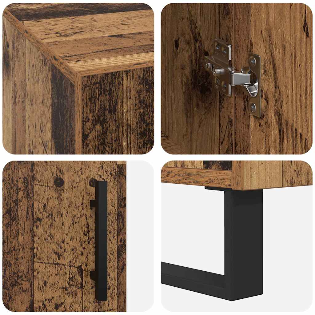 Schreibtisch mit Regal Altholz 140 x 50 x 75 cm Holzwerkstoff