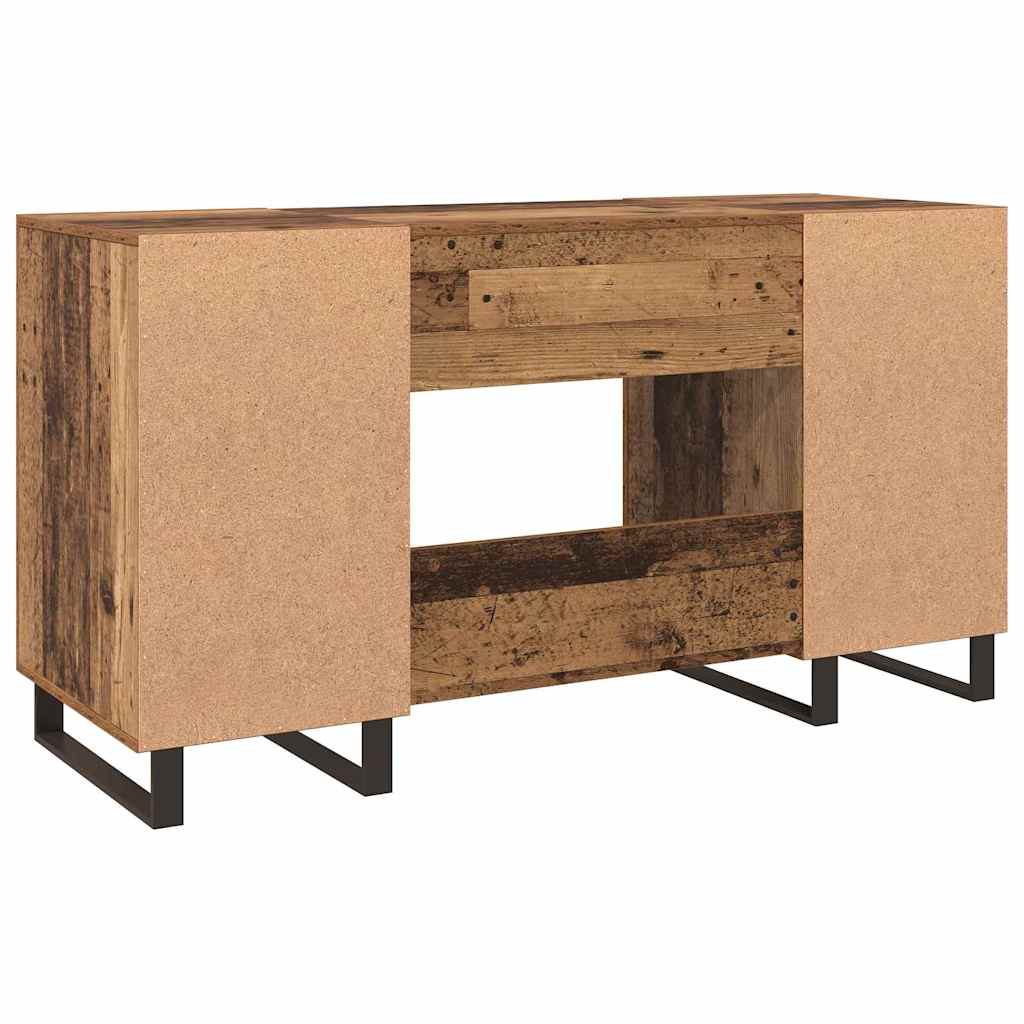 Schreibtisch mit Regal Altholz 140 x 50 x 75 cm Holzwerkstoff