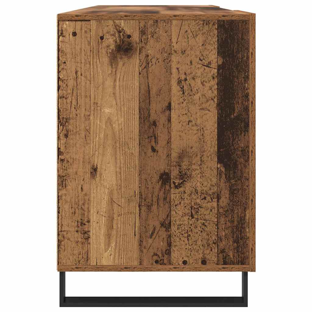 Schreibtisch mit Regal Altholz 140 x 50 x 75 cm Holzwerkstoff
