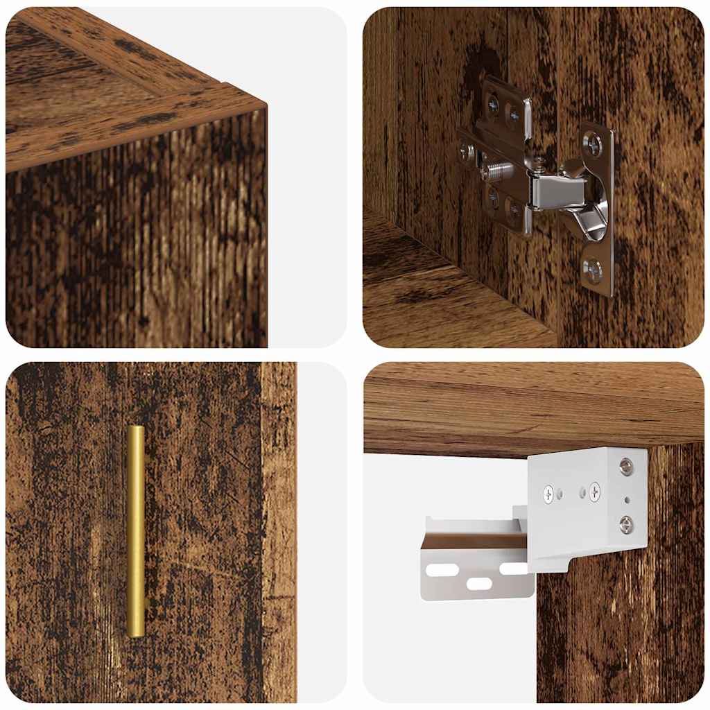 Wandschrank Wandmontiert Altholz 60 x 31 x 70 cm Holzwerkstoff