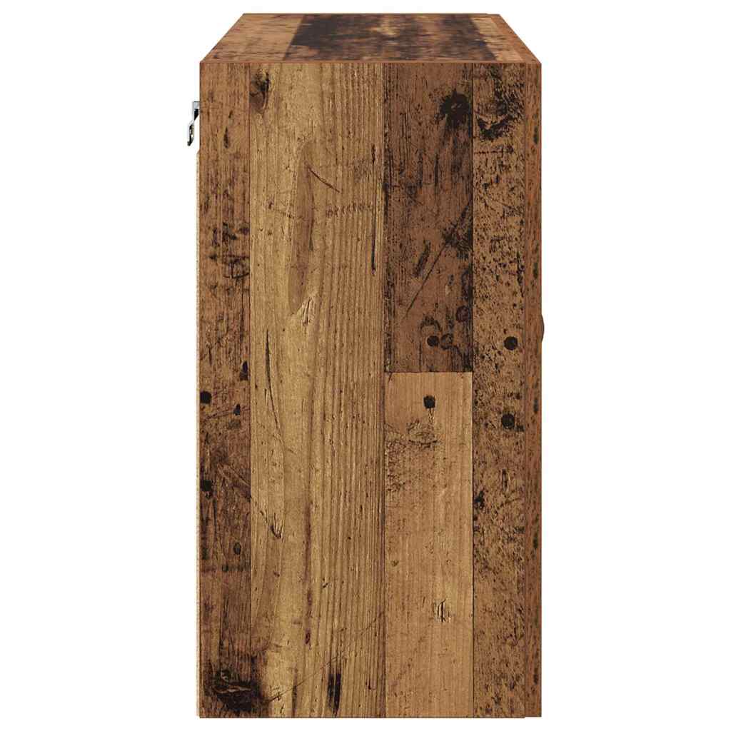 Wandschrank Wandmontiert Altholz 60 x 31 x 60 cm Holzwerkstoff