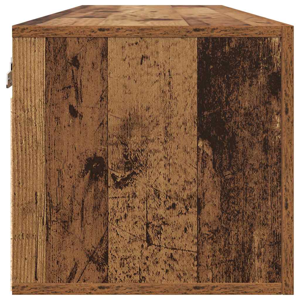 Wandschrank Altholz 80 x 36.5 x 35 cm Holzwerkstoff
