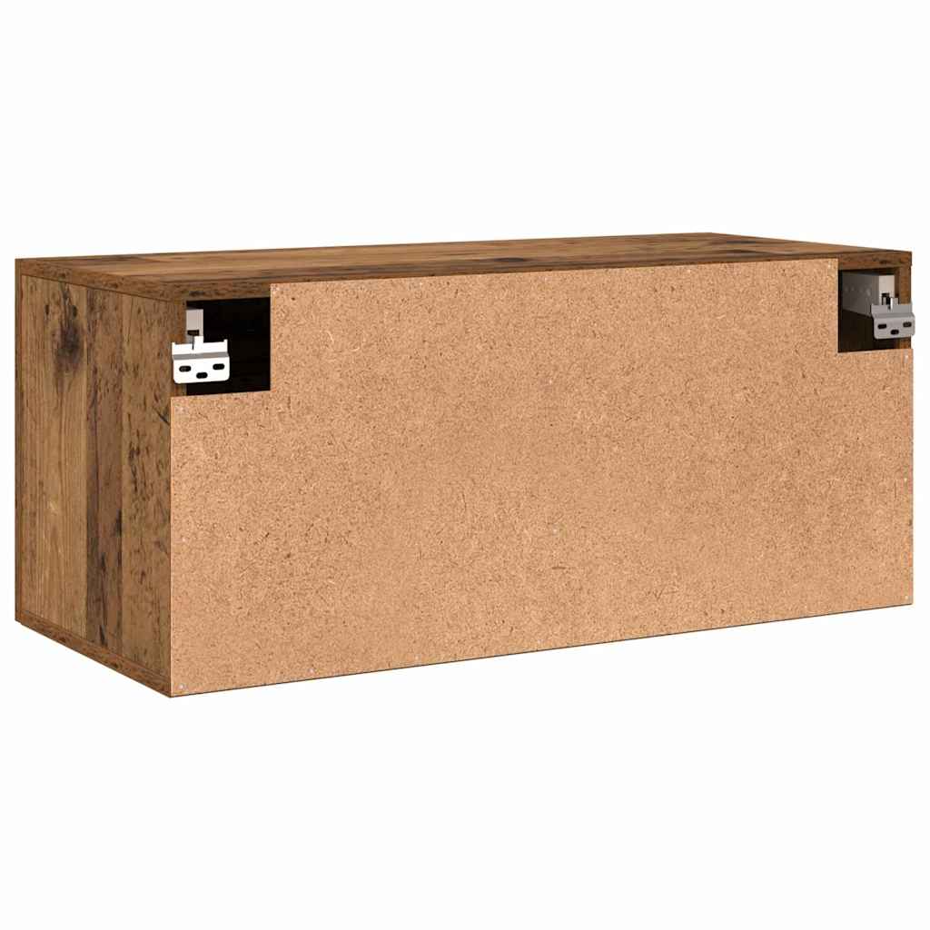 Wandschrank Altholz 80 x 36.5 x 35 cm Holzwerkstoff