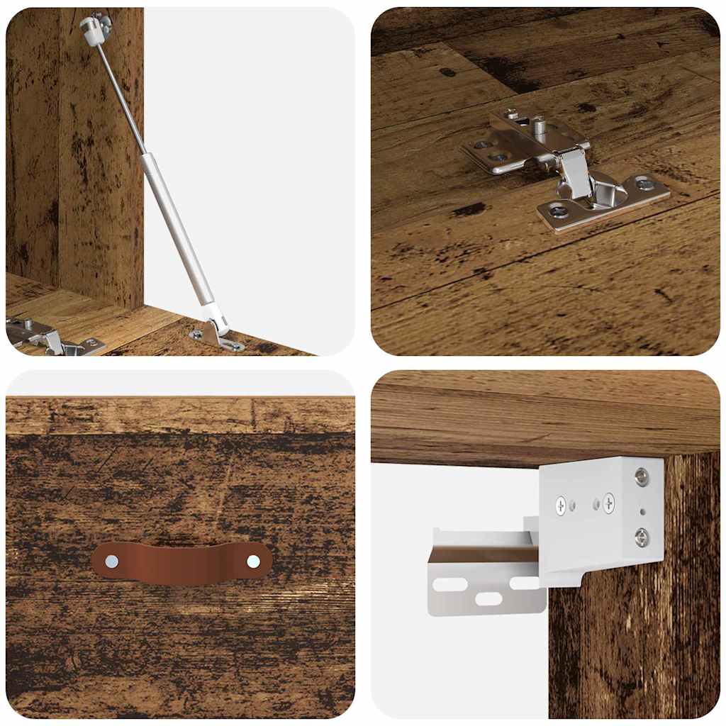 Wandschrank Altholz 100 x 36,5 x 35 cm Holzwerkstoff