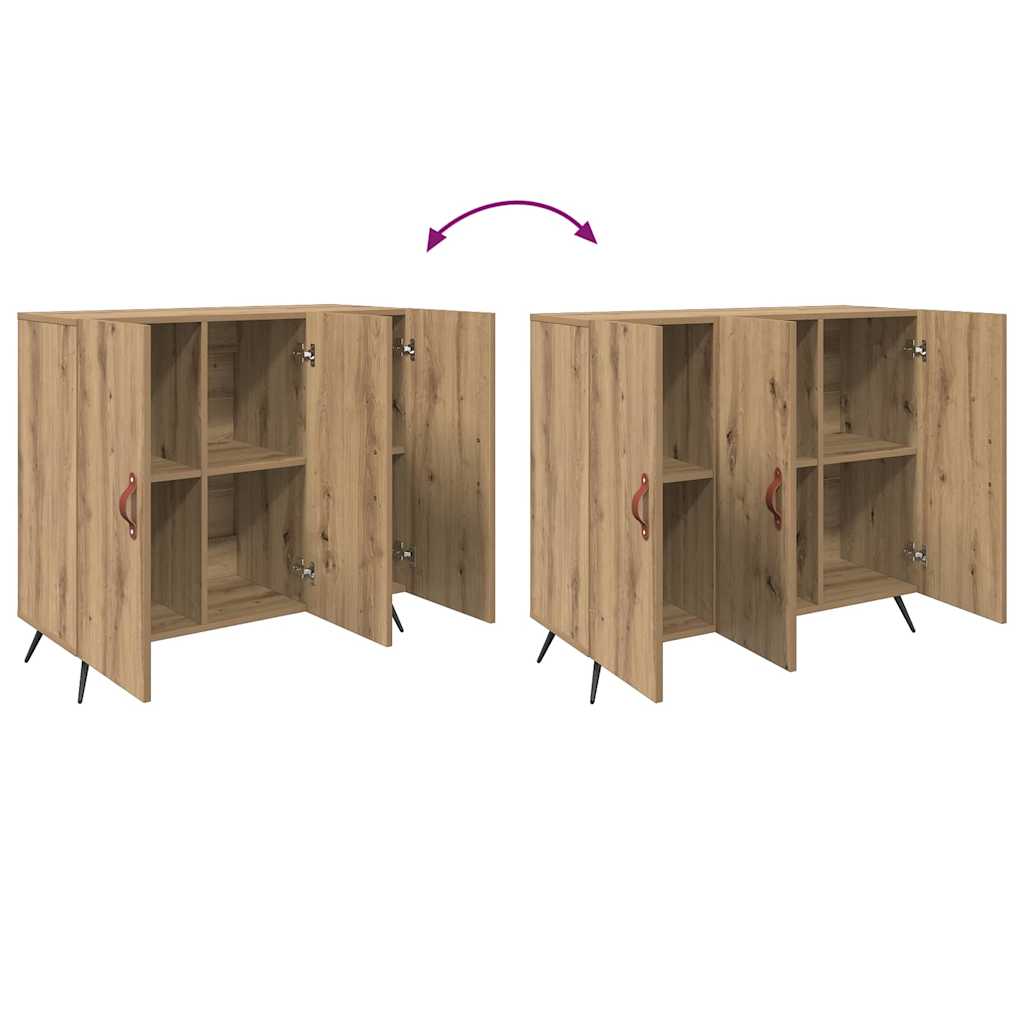 Sideboard Braun 90 x 34 x 80 cm Holzwerkstoff
