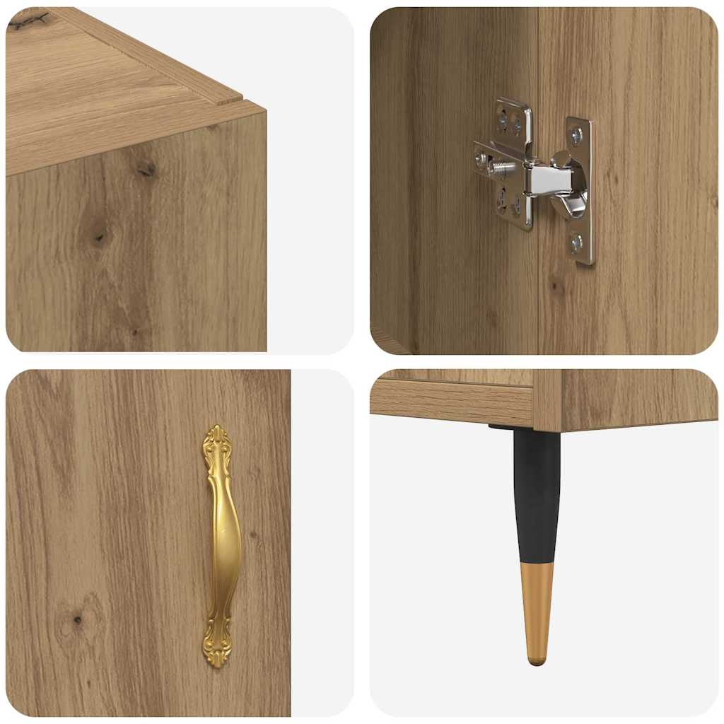 Sideboard Braun 90 x 34 x 80 cm Holzwerkstoff